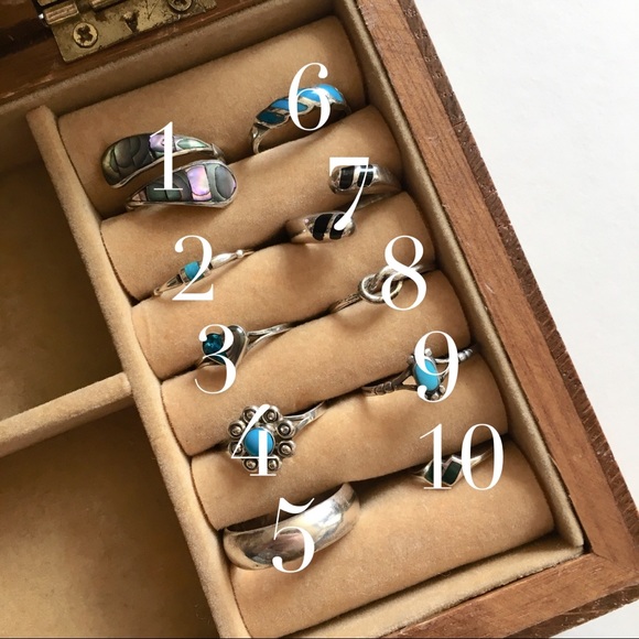 Vintage Sterling Silver Rings - Picture 2 of 4